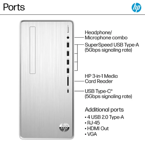 HP PAVILION TP01-2234 RYZEN 7-5700G 16GB 1TB 18G6AA#ABA