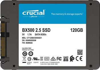 SSD Crucial BX500 120GB 3D NAND SATA