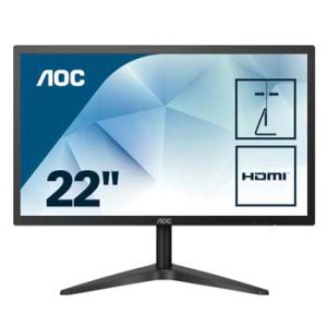 Monitor AOC LED 19.5 E2070SWHN, 1600x900, con conectividad HDMI, VGA
