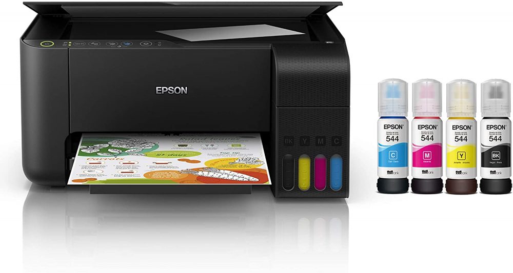 Epson Multifuncional Ecotank L3150, tanque de tinta a color para Hogar, Wi-Fi Direct