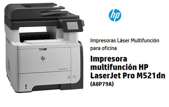 Multifuncional HP LaserJet Pro M521dn Mono Láser A8P79A