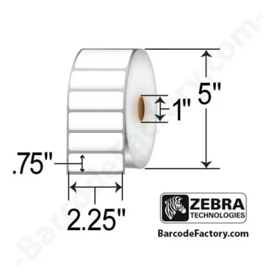 CAJAS DE 12 rolllos de ETIQUETAS 2.25 x 0.75 3315 ZEB-10015785