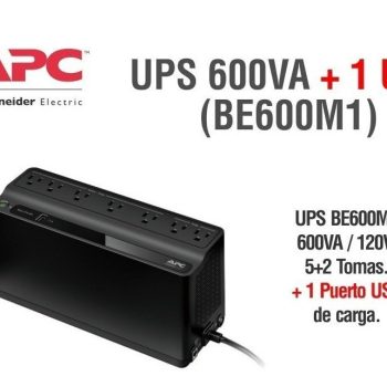 APC Unidad Back UPS BE600M1 330W 600VA