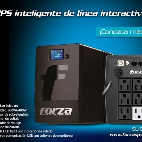 FORZA UPS inteligente 800VA Interactiva SL-801UL