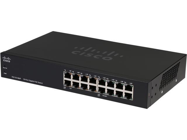 Switch Cisco Gigabit Ethernet Small Business SG110-16HP