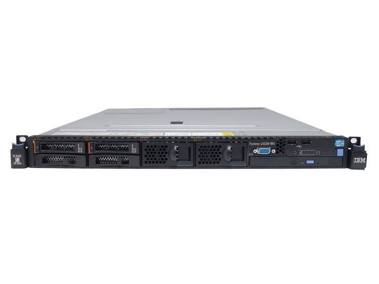 IBM 7914B2U SYSTEM X3550 M4- 1X XEON QUAD-CORE E5-2609 / 2.4GHZ 10MB L3 CACHE 4GB DDR3 RAM 4X GIGABIT ETHERNET 1U RACK SERVER.