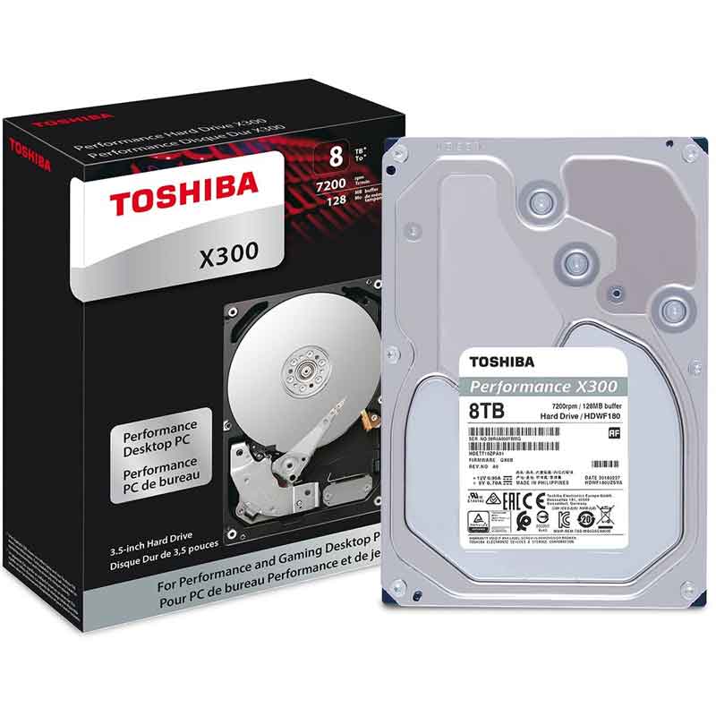 Toshiba X300 Disco Duro 8TB SATA HDWF180XZSTA