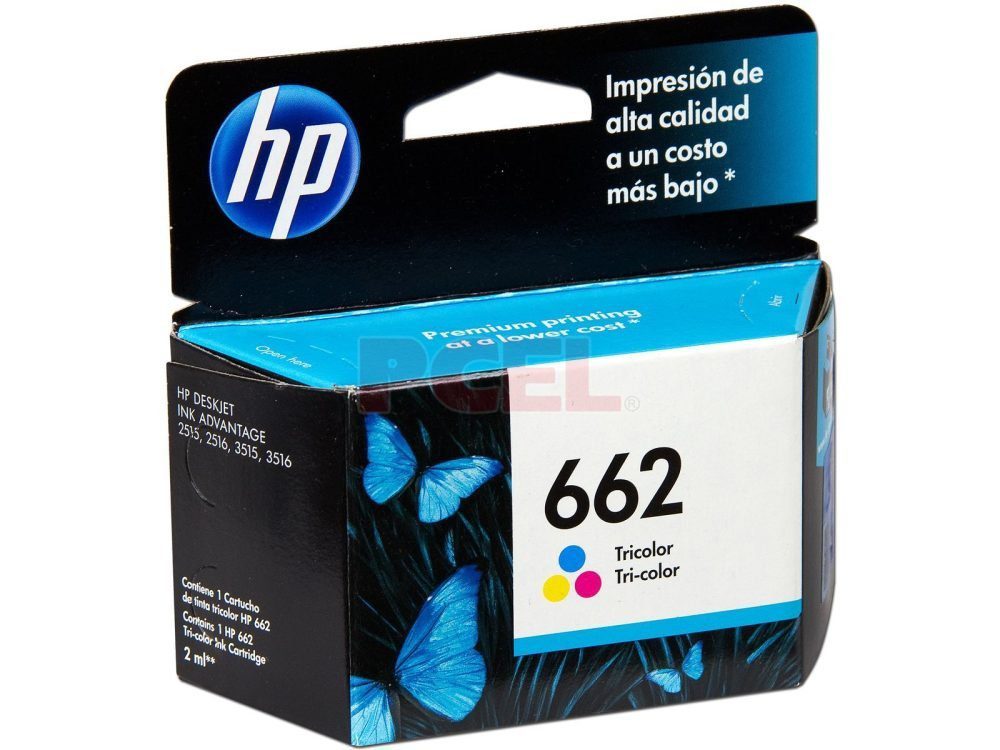 Cartucho de Tinta HP 662 Tricolor Original-CZ104AL