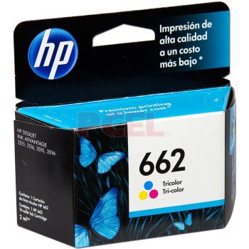 Cartucho de Tinta HP 662 Tricolor Original-CZ104AL