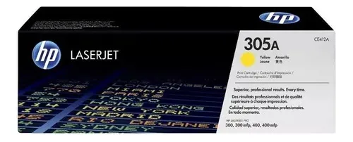 HP 305A TONER AMARILLO M351/M451/M375/M475 CE412A HP 305A TONER AMARILLO M351/M451/M375/M475 CE412A