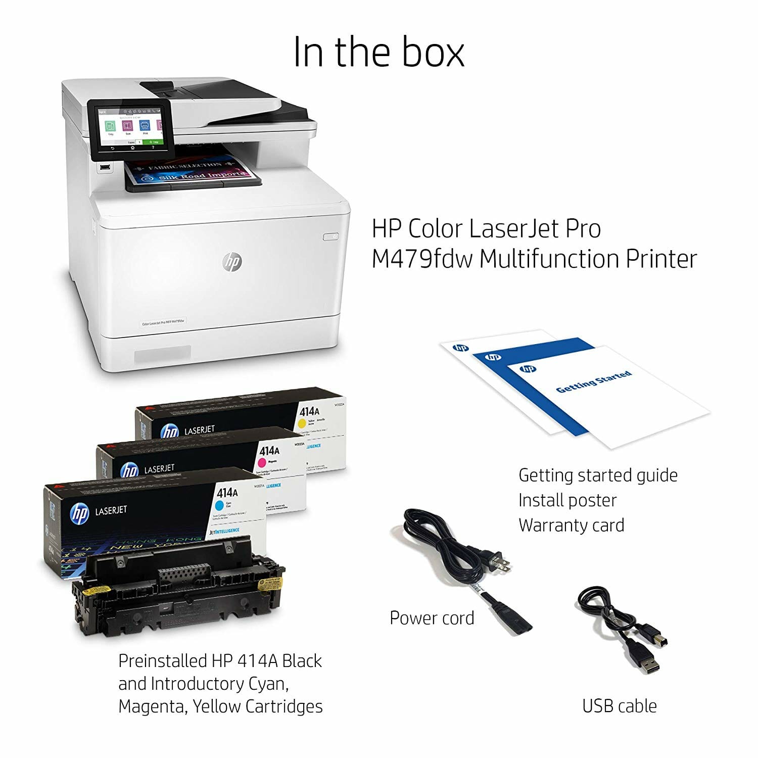 Impresora multifunción HP Color LaserJet Pro MFP M479dw W1A77A#BGJ