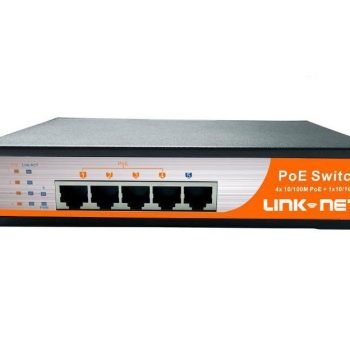 Linknet Switch POE 5 Puertos 10/100 LN-4POE-65W