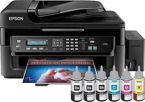 C11CC96201, Epson EcoTank L555 (110V), Inyección de Tinta, Impresoras, Para el trabajo