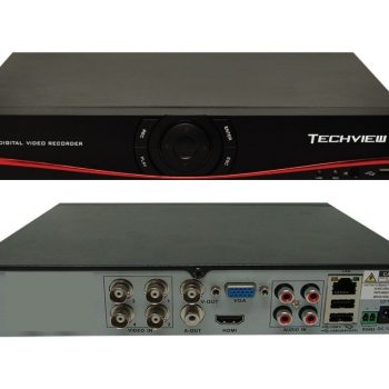 TECHVIEW DVR / HVR / NVR Hibrido 4 Canales TV-AHDVR4HD