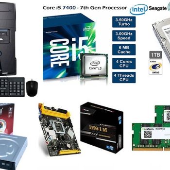 Clon Intel Core i5-7400 16GB Ram 1TB Disco duro 24X DVD- RW