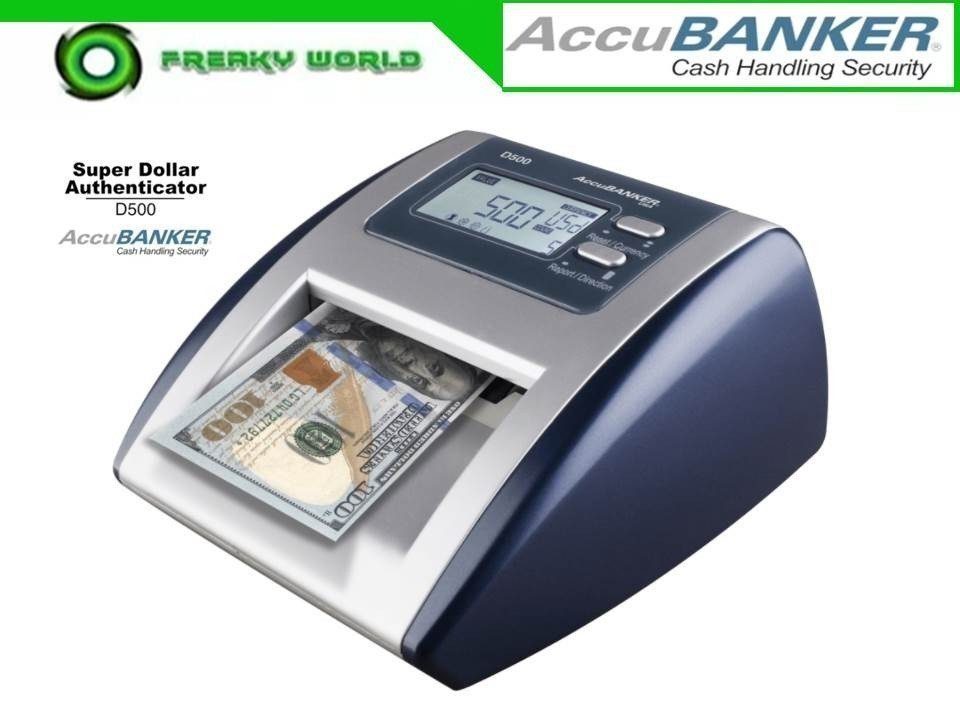 Accubanker D500 Detector Billetes Falsos + Contador D500