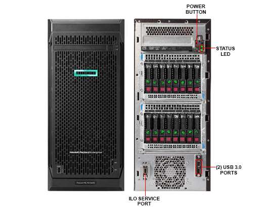 Servidor HPE ML110 Gen10 3106 16GB - P03685-S01