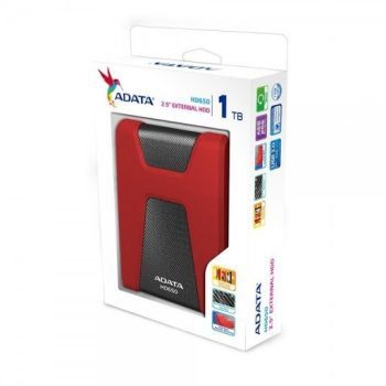 Disco Duro Externo ADATA 2.5 1TB USB 3.0 Win-Mac AHD650-1TU3-CRD