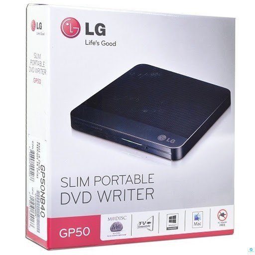 LG Grabador de DVD Slim Inteno Super Muliti con soporte M-DISC