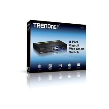 Trendnet Switch web smart Gigabit de 8 puertos TEG-082WS