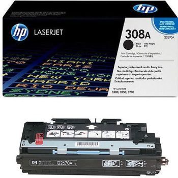 Tóner HP 308A Laserjet Q2670A Negro Para 6.000 Páginas Q2670A