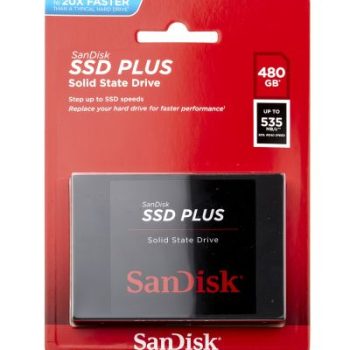 Unidad de Estado Sólido SanDisk Plus 480GB SATA 3 2.5" SDSSDA-480G-G26