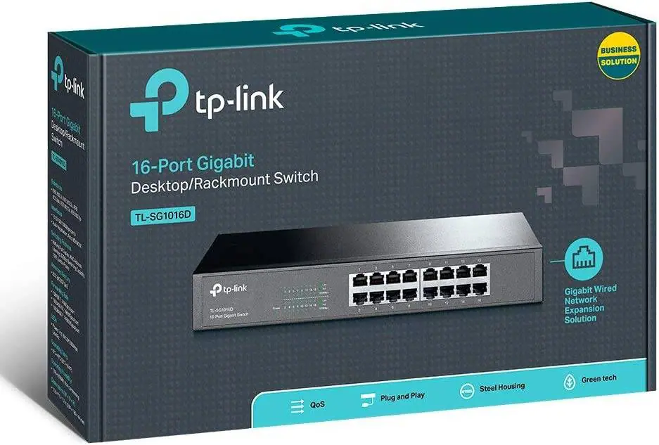 TP-Link Switch Gigabit 16 Puertos 10-100-1000 TL-SG1016