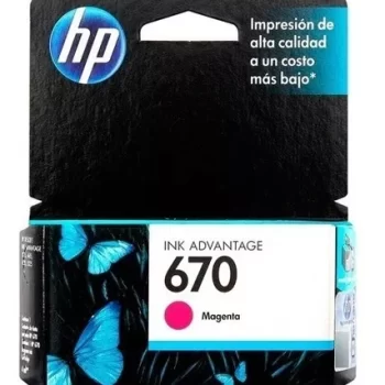 Cartucho Tinta HP 670 Magenta Original CZ115AL