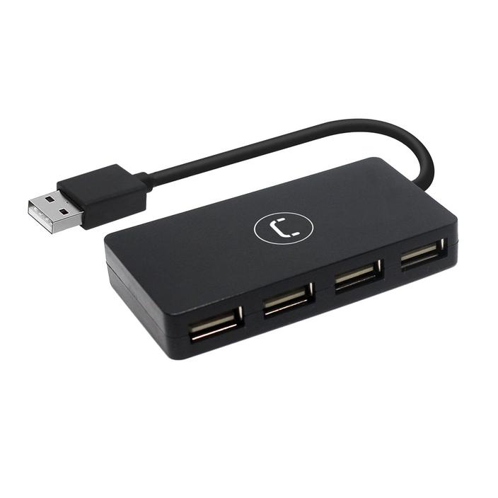 HUB UNNO TEKNO 4 PUERTOS USB HUB 2.0 HB1008BK