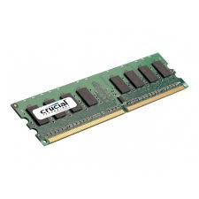 MEMORIA RAM CRUCIAL 2GB 2RX8 PC2-6400U-666 DDR2 MT16HTF25664AZ-800H