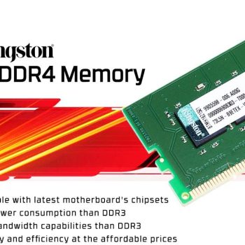 Memoria RAM Kingston DDR4 2400MHz 4GB Non-ECC KVR24N17S6/4
