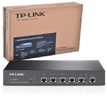 Router TP-LINK Balanceador Carga 2 WAN + 3 LAN TL-R480T+