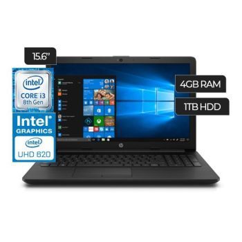 NOTEBOOK HP 15-DA0286NIA 15.6 I3-8130U 4GB 1TB DVDRW 5XR61EA