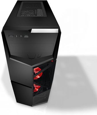 Case Azza Golem 221 Gaming 2 FAN X 120 Mm LED rojo CA-AZZA 221G