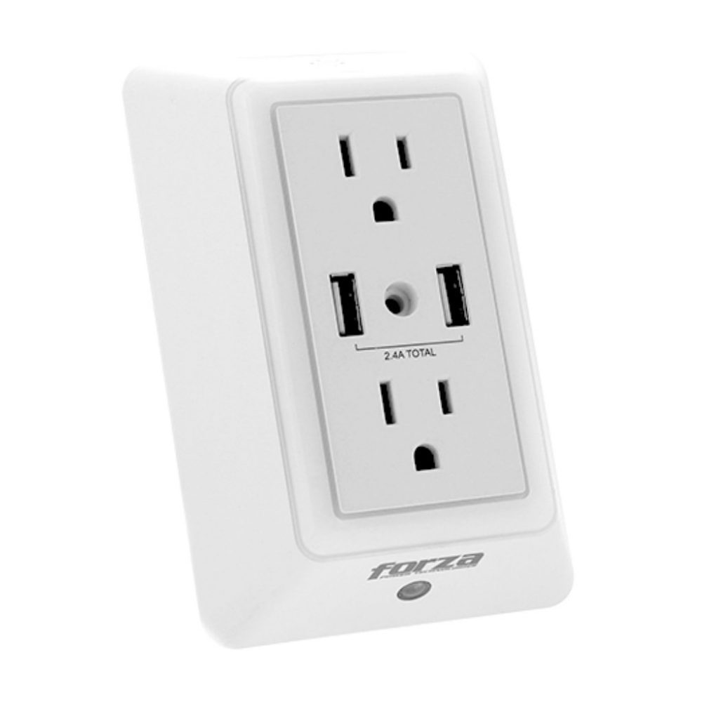 FORZA PROTECTOR DE VOLTAJE 1800J 110/220V 5 TOMAS FWT-2201USB