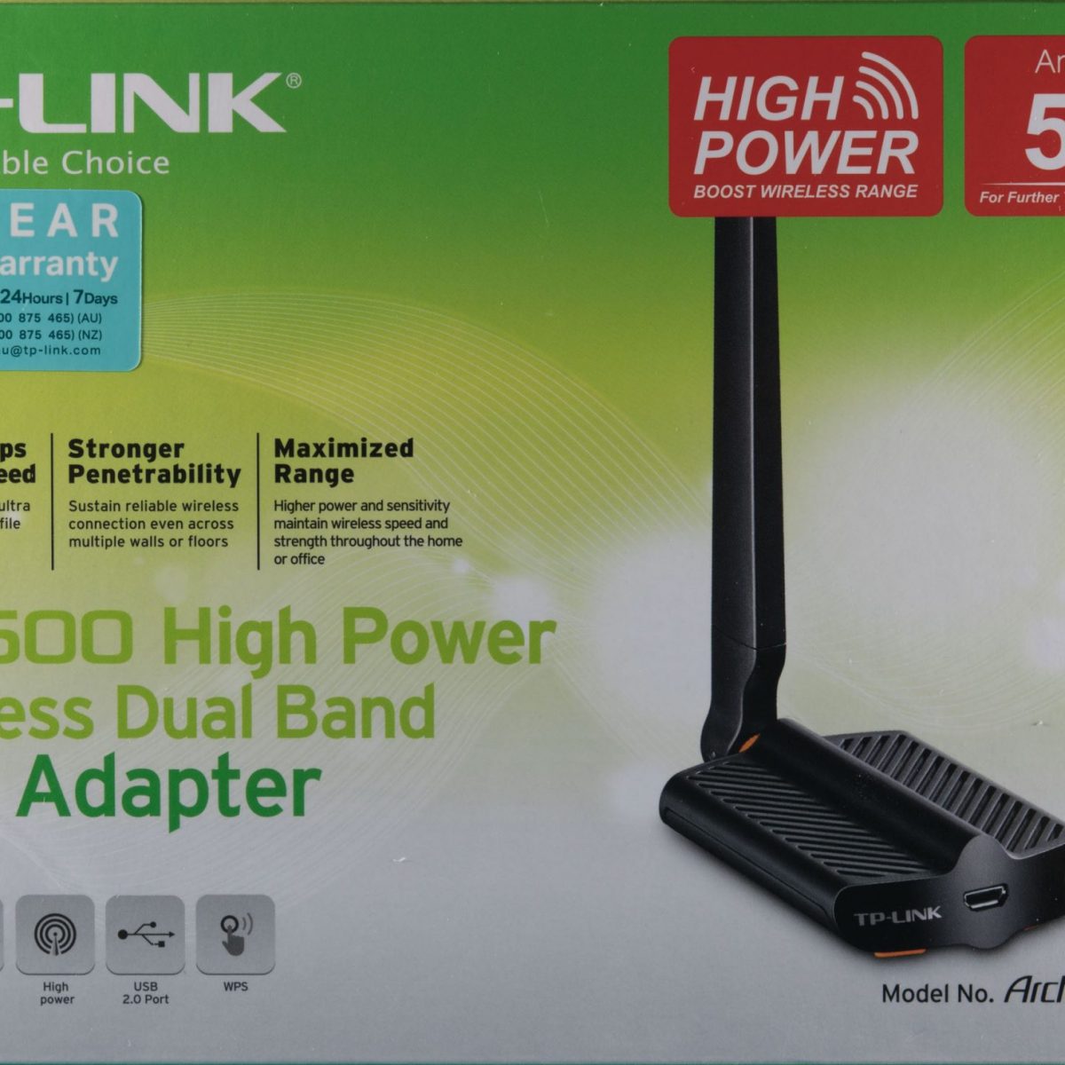 TP-Link AC600 Adaptador Wi-Fi USB Archer T2UHP Archer T2UHP
