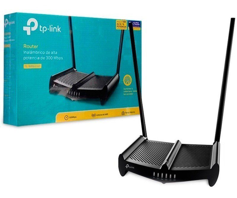 Router Inalámbrico TP Link N300 TL WR841HP / Negro