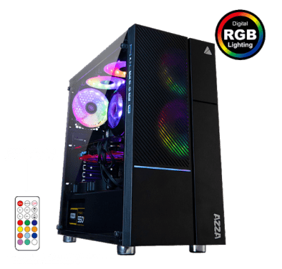 AZZA CASE GAMING MID ATX 330 IRIS ARGB FAN CSAZ-330