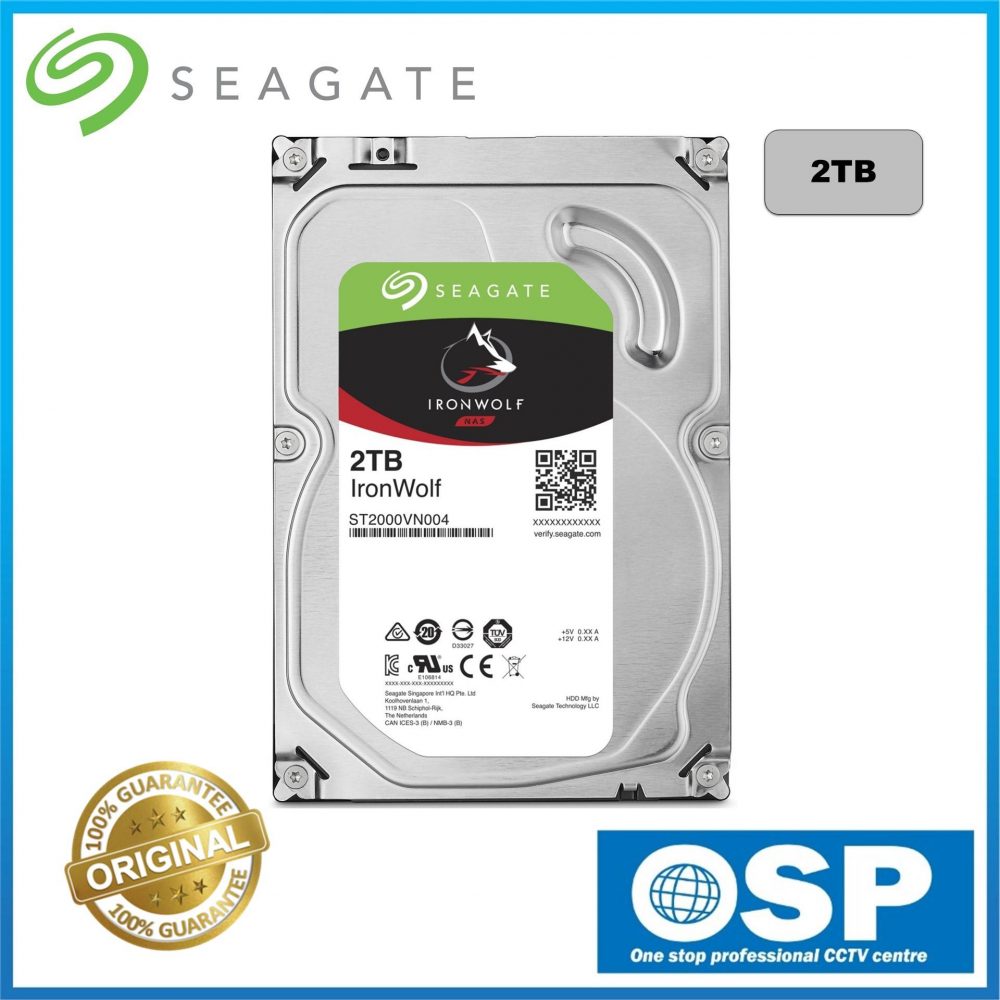 Disco Duro para NAS Seagate IronWolf 3.5 2TB SATA III ST2000VN004