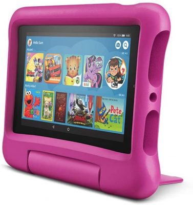 Tablet Fire 7 Kids Edition 7 pulgadas 16GB B07H8ZCSL9 Tablet Fire 7 Kids Edition, pantalla de 7 pulgadas, 16 GB, Funda protectora Rosa para niños
