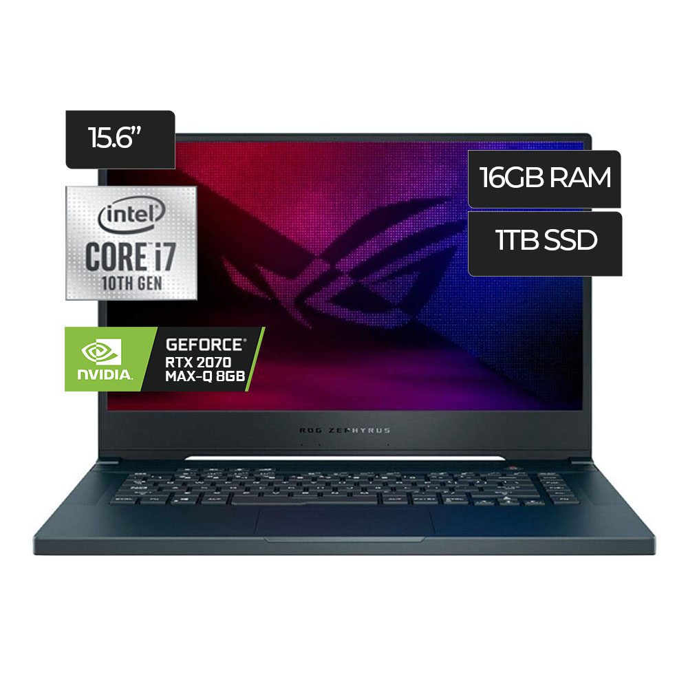 ASUS ROG Zephyrus M15 I7-10750 15.6 RTX 2070 16GB 1TB SSD GU502LW-BI7N6