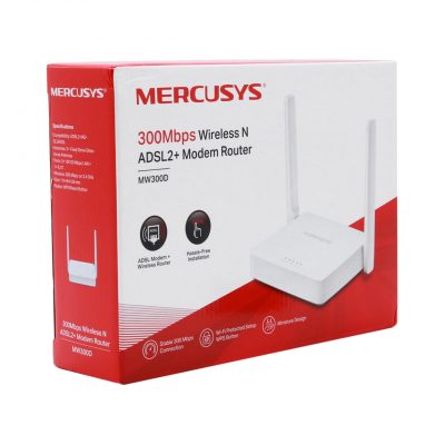 MERCUSYS MODEM ROUTER INALMBRICO ADSL 300 MBPS MW300D