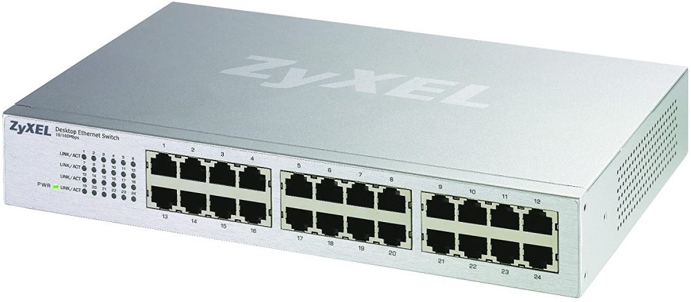 Switch Ethernet ZyXEL ES-124P de 24 puertos ES-124P