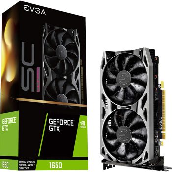 EVGA GeForce GTX 1650 SC Ultra Gaming GDDR6, 04G-P4-1257-KR, 4GB GDDR6, ventilador doble, placa trasera de metal