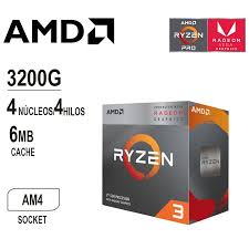 AMD Ryzen 3 3200G Vega 8 .60GHz Quad-Core YD3200C5FHBOX