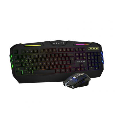 BRAVE BRV82 COMBO DE TECLADO Y MOUSE GAMING KB6782BK