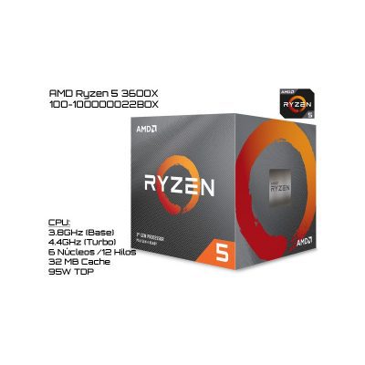 Procesador AMD Ryzen 5 3600X S-AM4 3.80GHz 100-100000022BOX