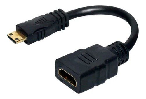 ADAPTADOR UNNO TEKNO MINI HDMI MACHO A HDMI HEMBRA AD3005BK