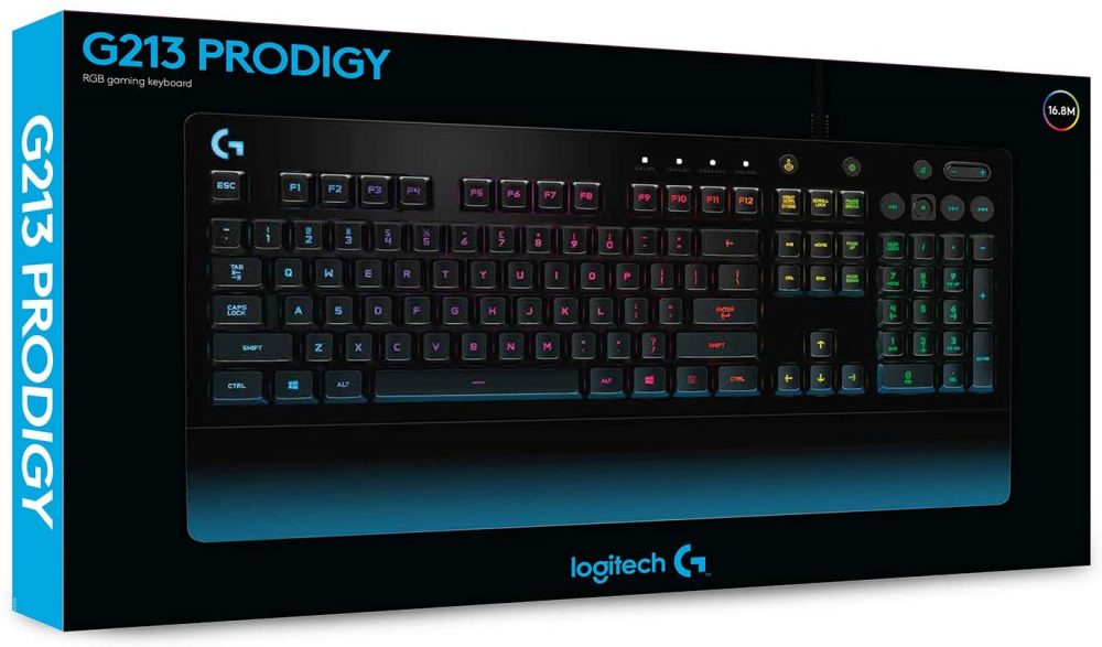 Teclado Logitech G213 Teclado para videojuegos 920-008083