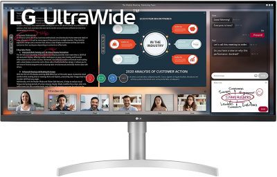 LG MONITOR 34 Pulgadas ULTRAWIDE 2560 x 1080 34WN650-W